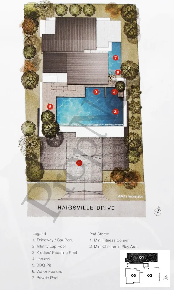 Site plan of Tropics @HAIGSVILLE in Singapore