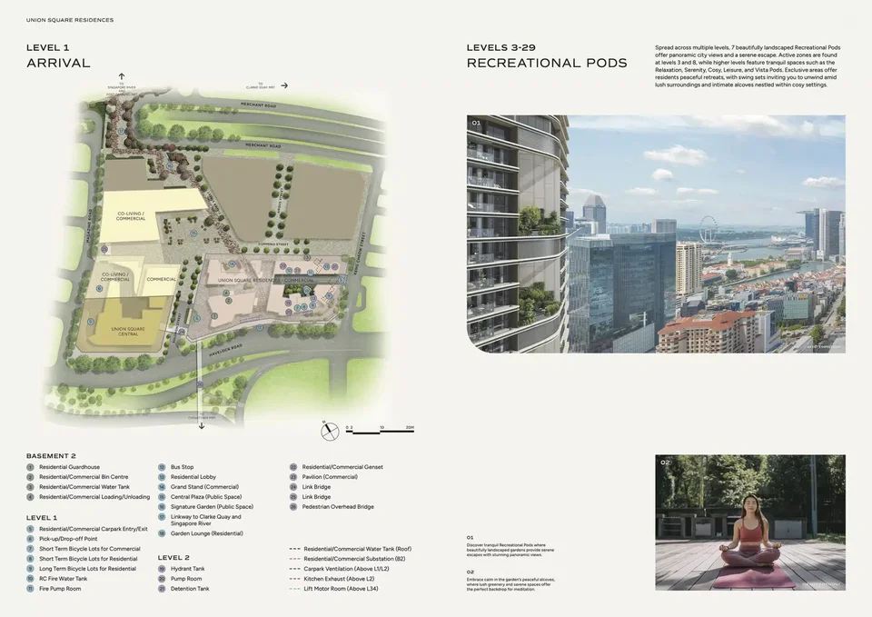 Site plan of Union Square Residences in Singapore