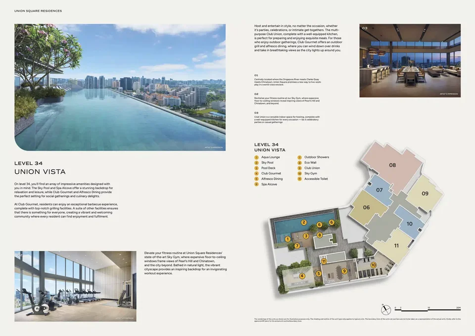 Site plan of Union Square Residences in Singapore