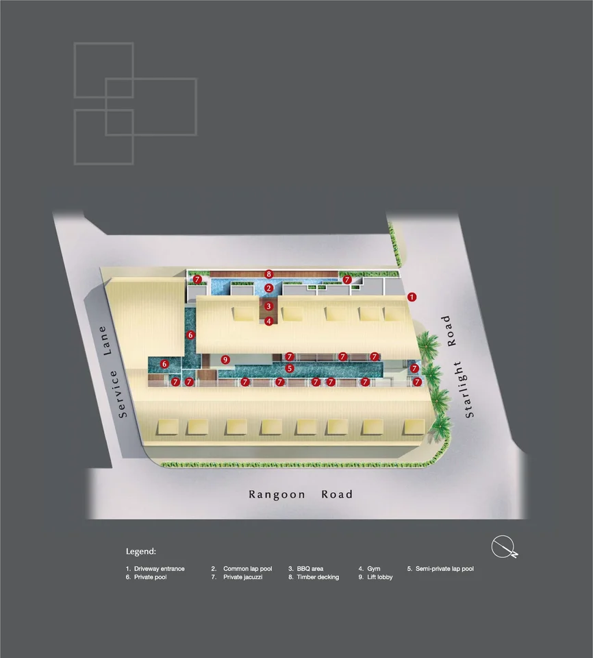 Site plan of Urban Lofts in Singapore