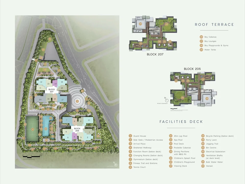 Site plan of Urban Treasures in Singapore