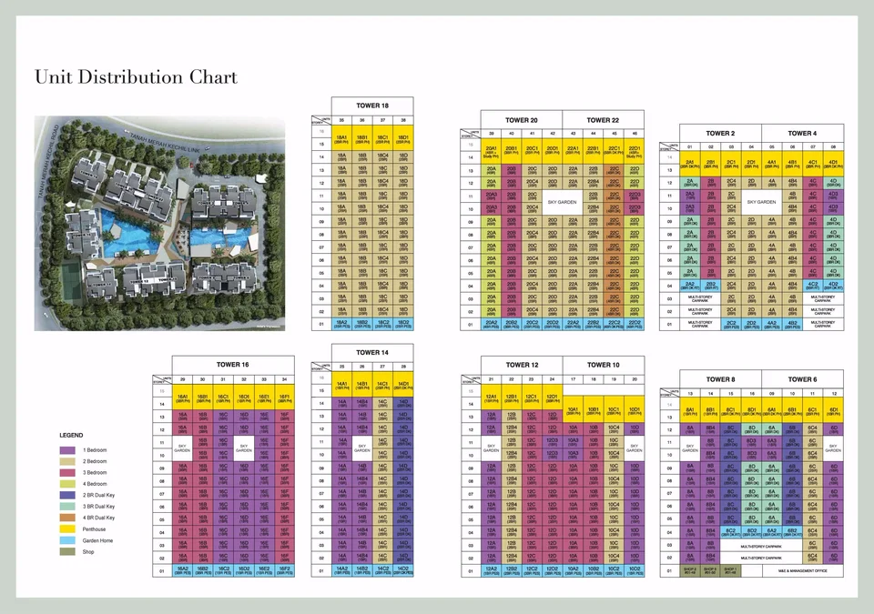 Site plan of Urban Vista in Singapore