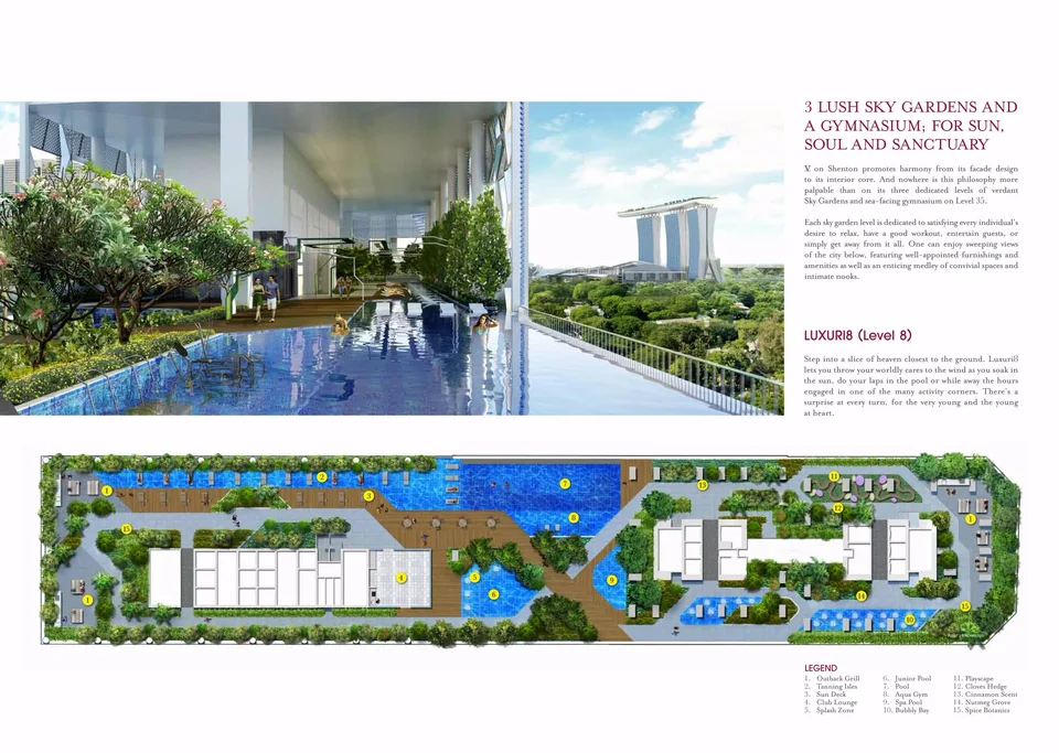 Site plan of V On Shenton in Singapore