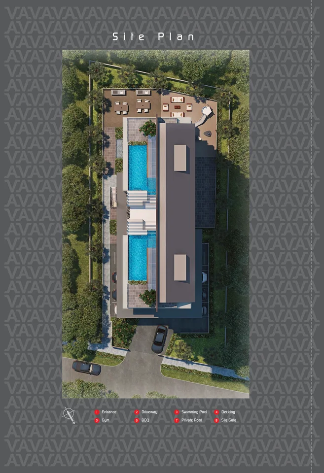 Site plan of Va Residences in Singapore