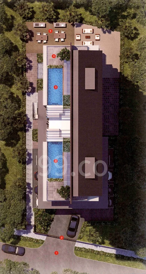 Site plan of Va Residences in Singapore
