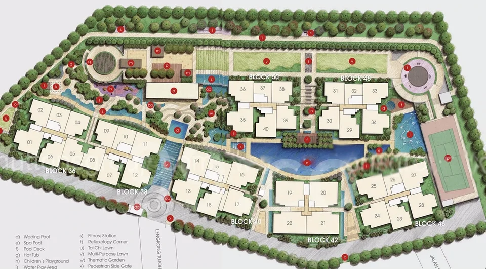 Site plan of Vacanza @EAST in Singapore