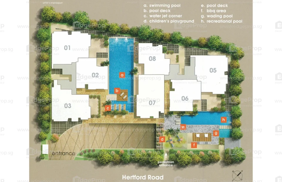 Site plan of Vanadium in Singapore