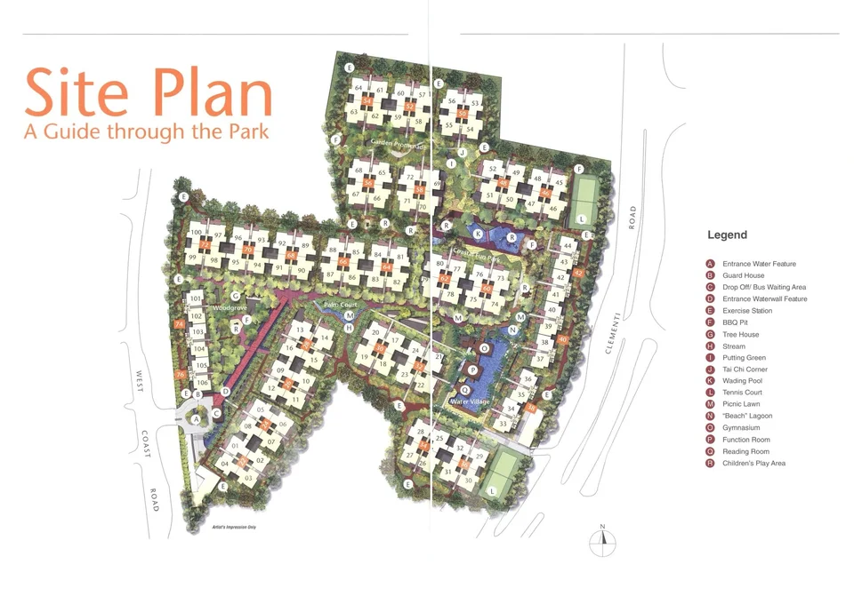 Site plan of Varsity Park Condominium in Singapore