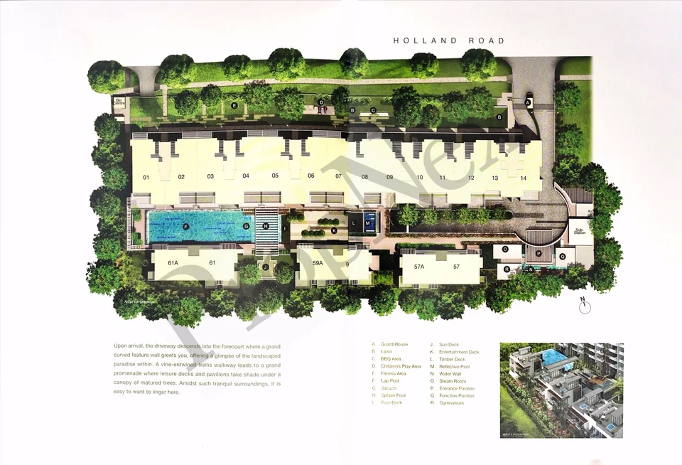 Site plan of Verdure in Singapore