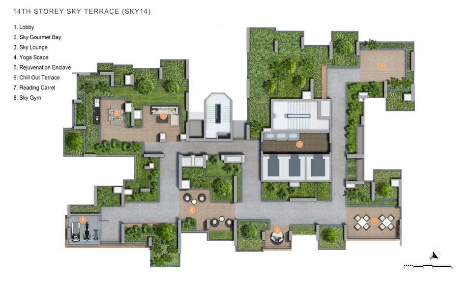 Site plan of Verticus in Singapore