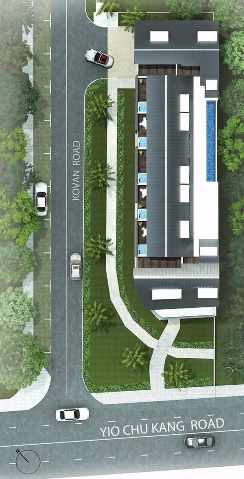 Site plan of Vibes @KOVAN in Singapore