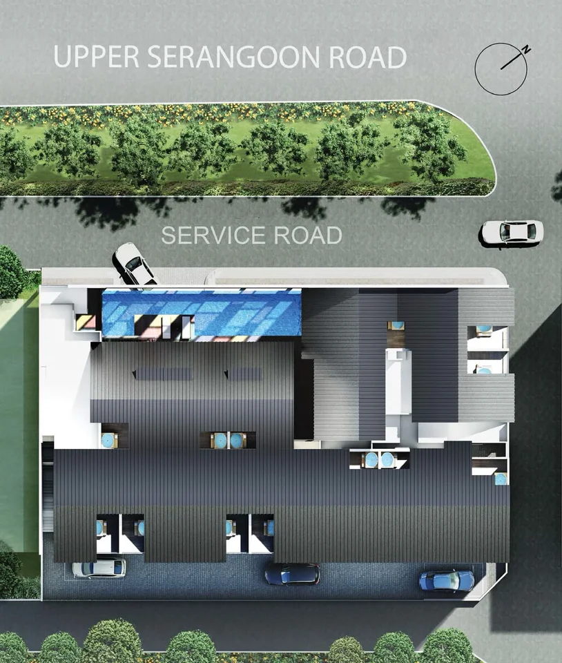 Site plan of VIBES@UPPER Serangoon in Singapore