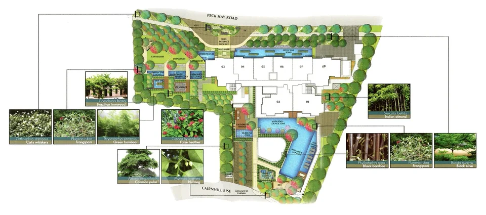 Site plan of Vida in Singapore