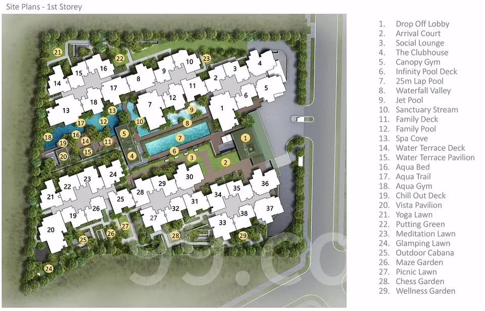 Site plan of View At Kismis in Singapore