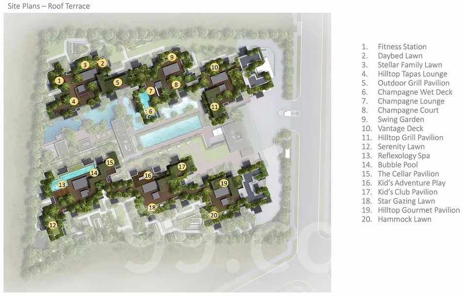 Site plan of View At Kismis in Singapore