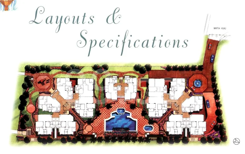 Site plan of Villa Martia in Singapore
