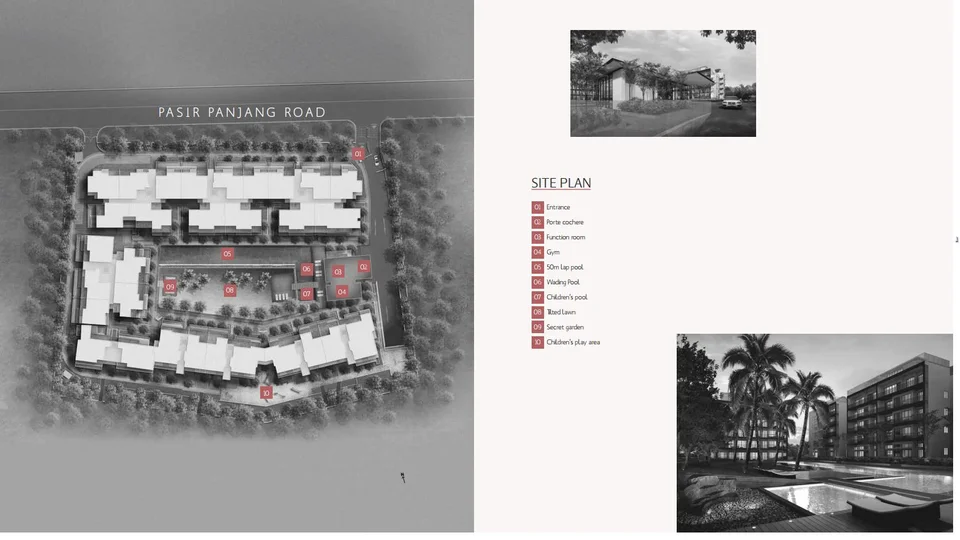 Site plan of Village @PASIR Panjang in Singapore
