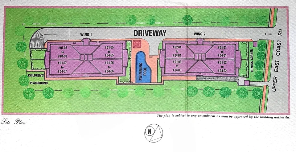 Site plan of Villas Laguna in Singapore
