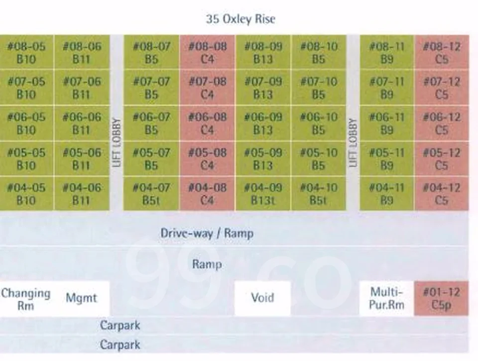 Site plan of Visioncrest in Singapore