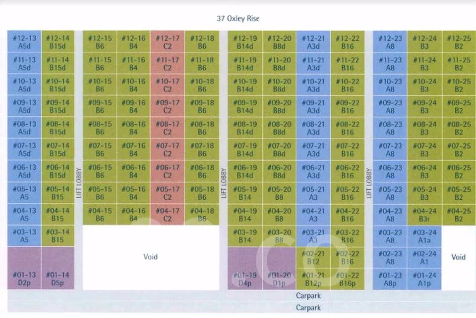 Site plan of Visioncrest in Singapore