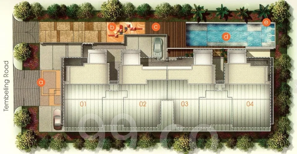 Site plan of Vitra in Singapore