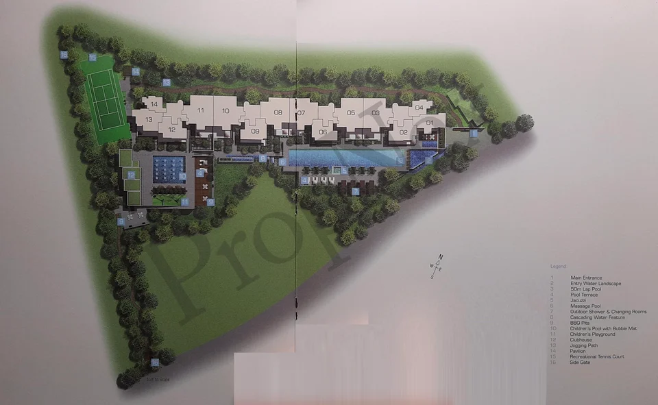 Site plan of Viz At Holland in Singapore