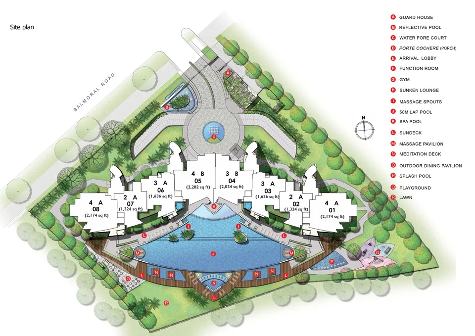 Site plan of Volari in Singapore