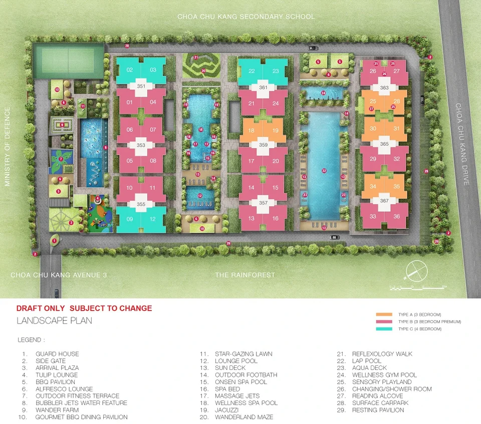 Site plan of Wandervale in Singapore