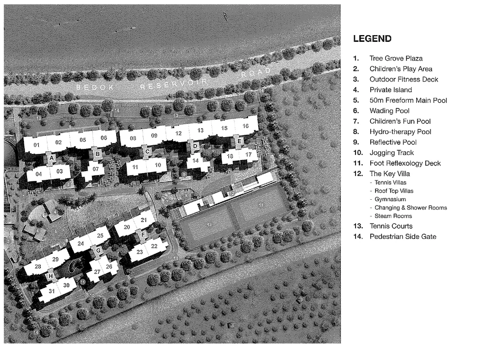 Site plan of Waterfront Key in Singapore