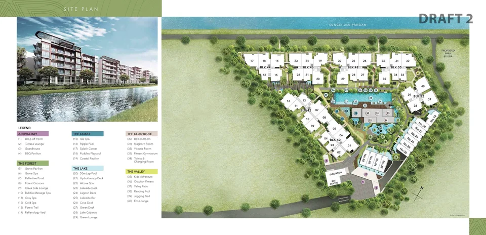 Site plan of Waterfront @FABER in Singapore