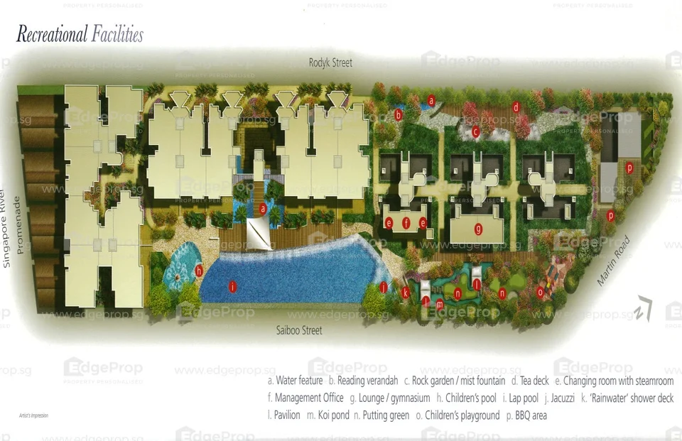 Site plan of Watermark Robertson Quay in Singapore