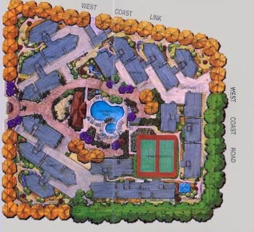 Site plan of West Bay Condominium in Singapore