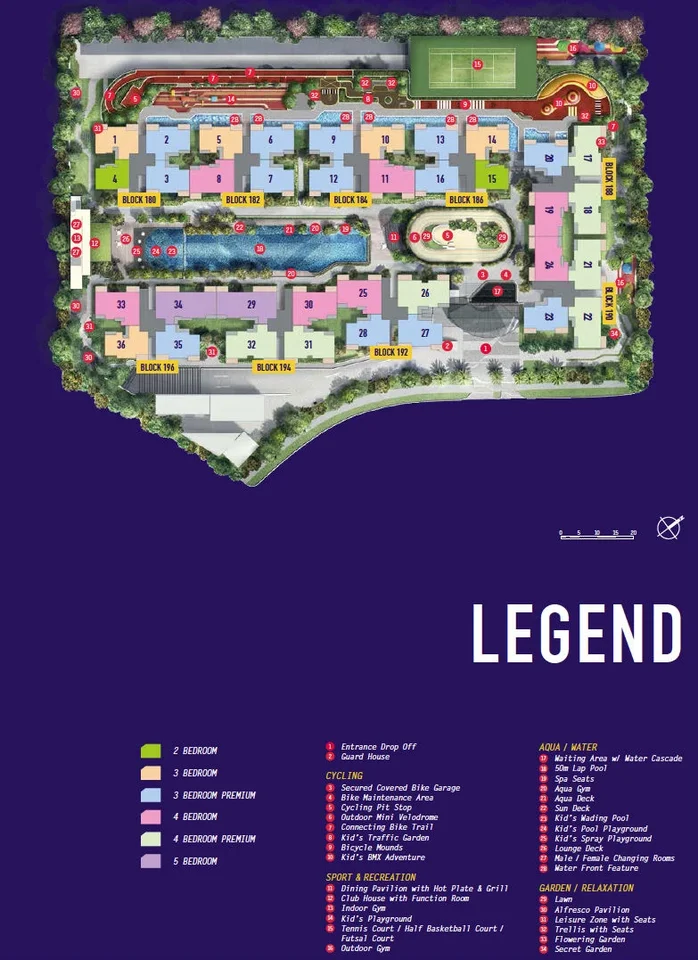 Site plan of Westwood Residences in Singapore
