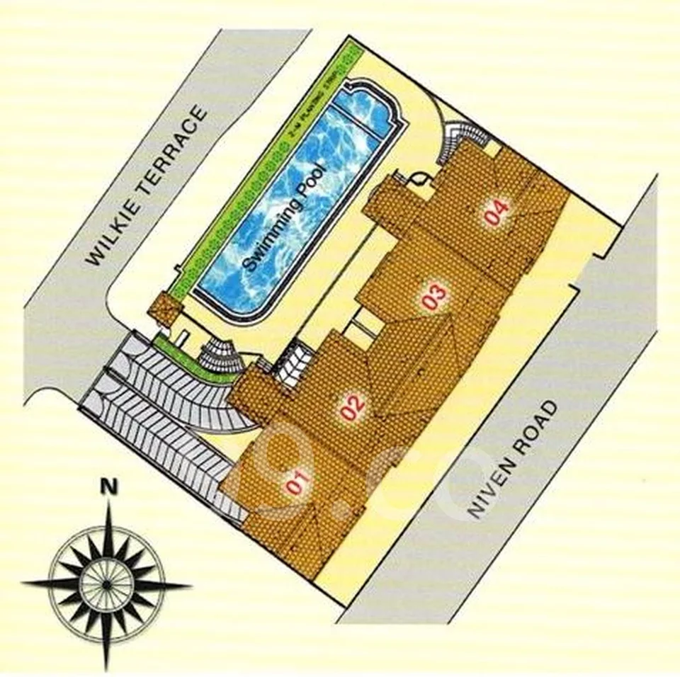 Site plan of Wilkie Regency in Singapore
