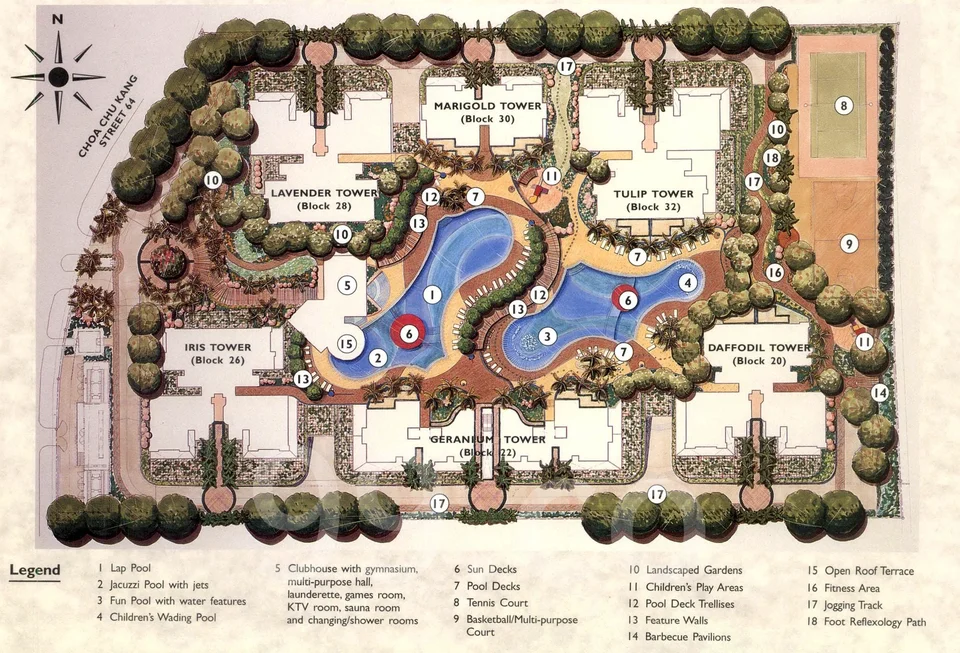 Site plan of Windermere in Singapore