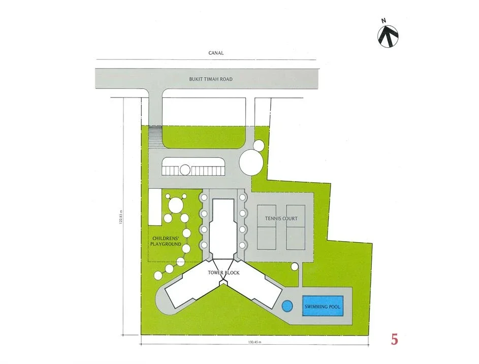 Site plan of Wing On Life Garden in Singapore