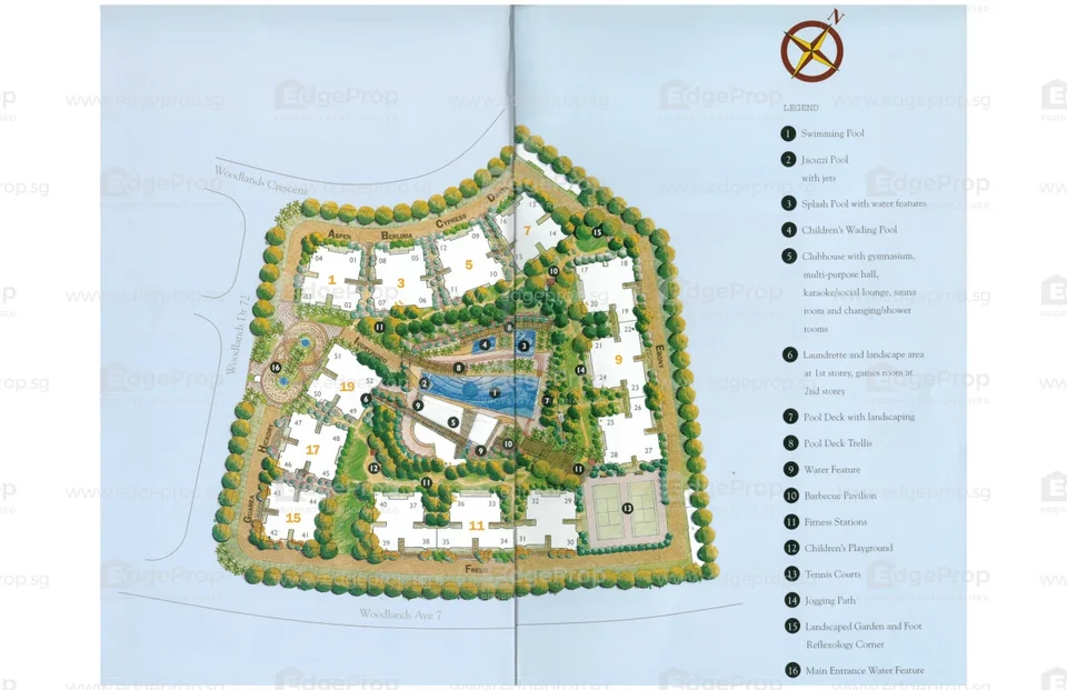 Site plan of Woodsvale in Singapore