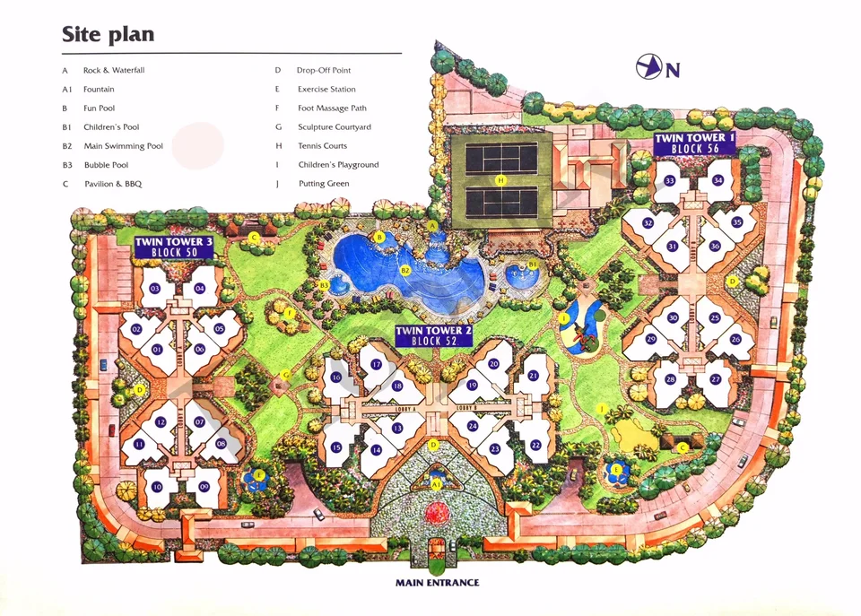 Site plan of Yew Mei Green in Singapore