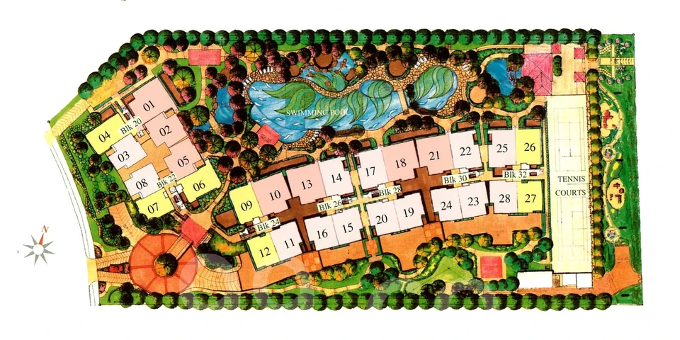 Site plan of Yishun Emerald in Singapore