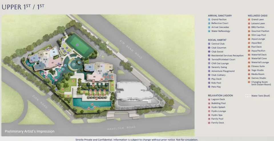 Site plan of Zyon Grand in Singapore